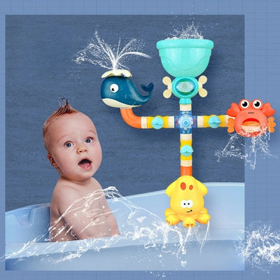 צעצועי אמבטיה צבעוניים להרכבה