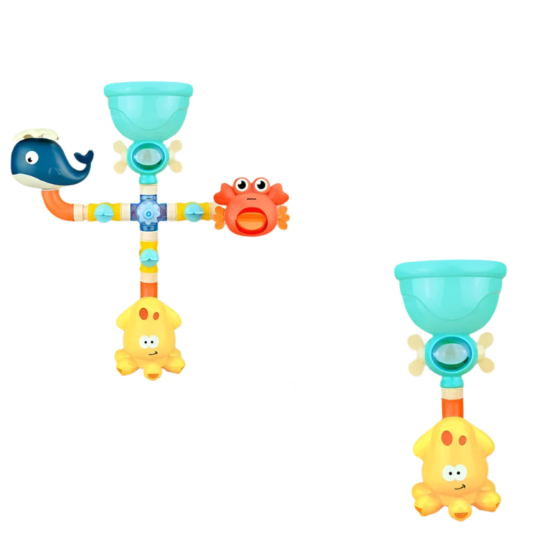 צעצועי אמבטיה צבעוניים להרכבה