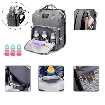 תיק החתלה 3 ב־1 – נוח, חכם ועמיד