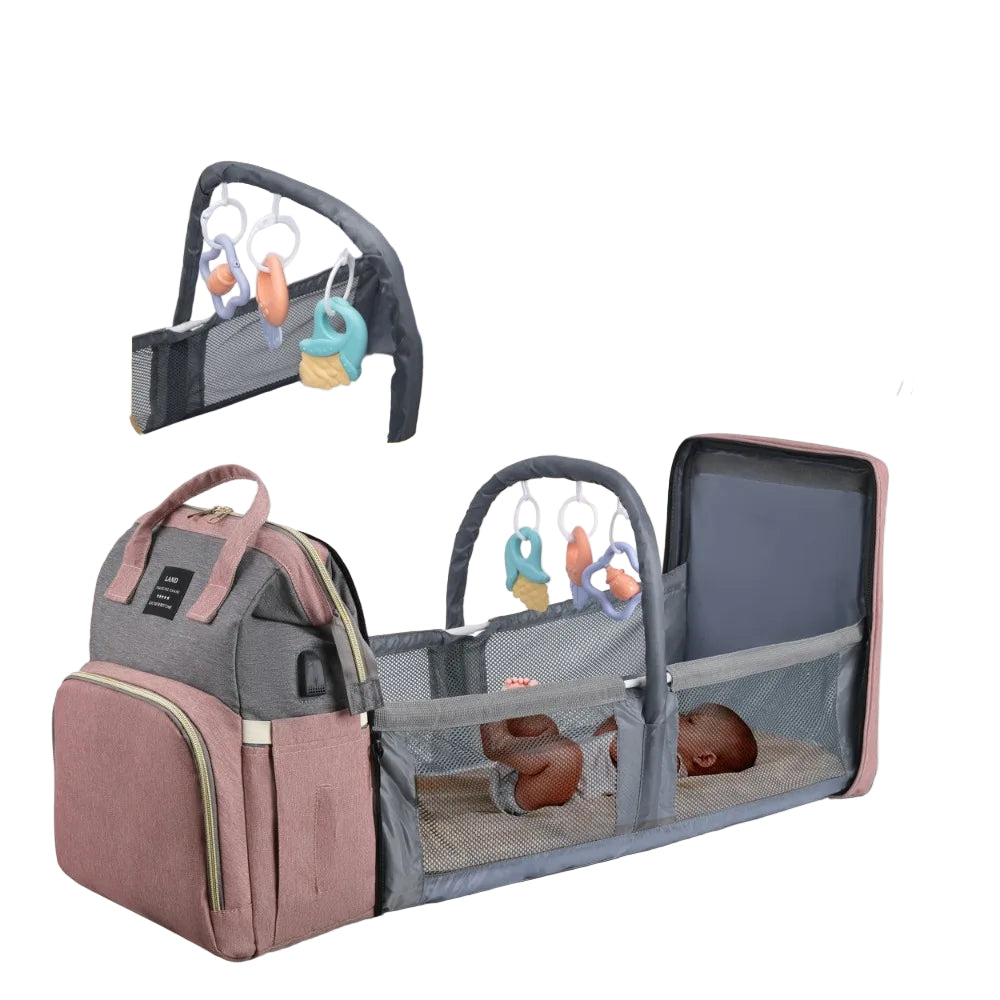 תיק החתלה 3 ב־1 – נוח, חכם ועמיד